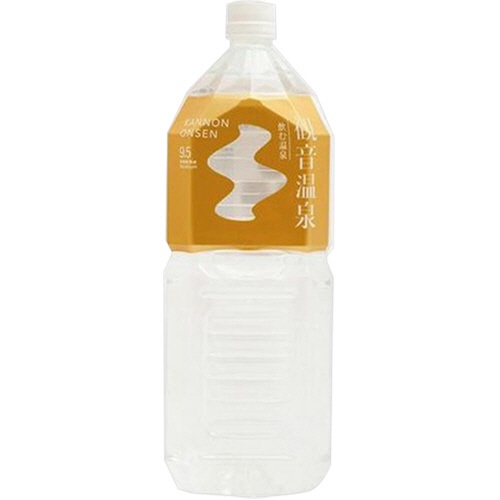 観音温泉　飲む温泉　観音温泉　２Ｌ　ペットボトル　１セット（１２本：６本×２ケース）1