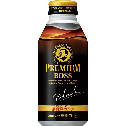 サントリー　プレミアムボス　ブラック　３９０ｇ　ボトル缶　１ケース（２４本）1