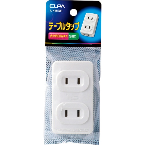 ＥＬＰＡ　テーブルタップ　３Ｐ　Ａ－４１ＨＷ　１個1