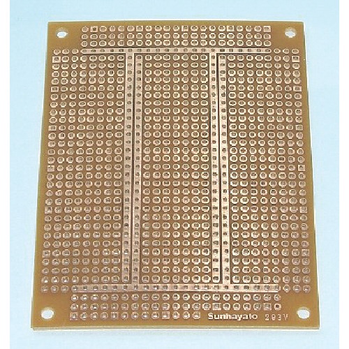 サンハヤト　ユニバーサル基板　７２×９５ｍｍ　穴径１．０φ　ＩＣＢ２９３Ｖ　１枚1