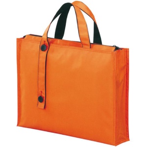 リヒトラブ　キャリングバッグ（２ウェイタイプ）　Ｂ４　縦３００×横４００×厚さ８０ｍｍ　橙　Ａ－７６５１－４　１個1