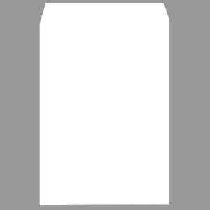 ピース　再生ケント封筒　角２　１００ｇ／ｍ2　〒枠なし　ホワイト　４３５　１パック（１００枚）1