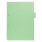 キングジム　カラーインデックス　Ａ４タテ　２穴　１色１山　緑　９０７Ｔ２０ミト　１パック（２０枚）