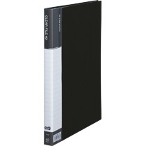 ＴＡＮＯＳＥＥ　クリヤーファイル（台紙入）　Ａ４タテ　４０ポケット　背幅２３ｍｍ　ダークグレー　１冊1