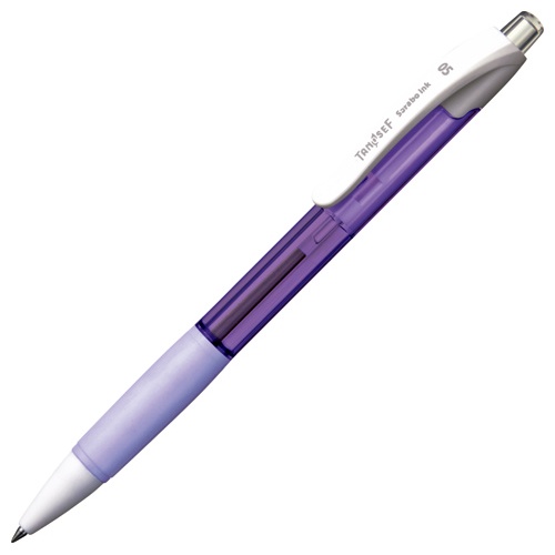 ＴＡＮＯＳＥＥ　ノック式油性ボールペン（なめらかインク）　０．５ｍｍ　黒　（軸色：ラベンダー）　１本1
