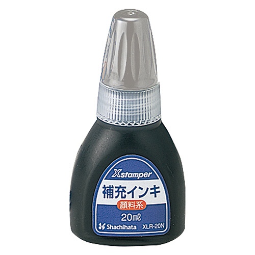 シヤチハタ　Ｘスタンパー　補充インキ　顔料系全般用　２０ｍｌ　薄墨　ＸＬＲ－２０Ｎ　１個2