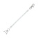 レイメイ藤井　コイルキーチェーン　１４－５０ｃｍ　クリア　ＧＬＫ２５３Ｔ　１個1