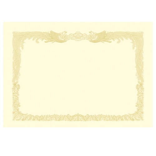 ササガワ　タカ印　ＯＡ賞状用紙　厚口　クリーム　Ｂ４　タテ書用　１０－１２７７　１パック（１０枚）1