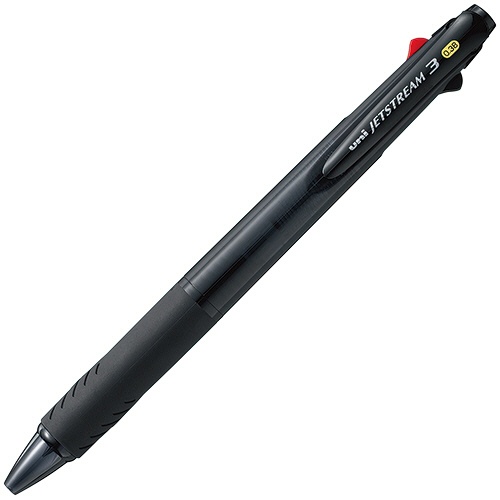 三菱鉛筆　ジェットストリーム　３色ボールペン　０．３８ｍｍ　（軸色：透明ブラック）　ＳＸＥ３４００３８Ｔ．２４　１本1