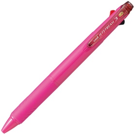 三菱鉛筆　ジェットストリーム　３色ボールペン　０．３８ｍｍ　（軸色：ローズピンク）　ＳＸＥ３４００３８．６６　１本