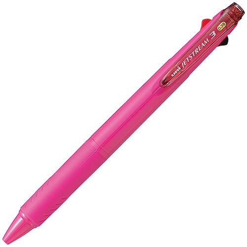 三菱鉛筆　ジェットストリーム　３色ボールペン　０．３８ｍｍ　（軸色：ローズピンク）　ＳＸＥ３４００３８．６６　１本1