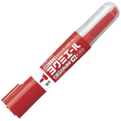 【クリックで詳細表示】コクヨ ホワイトボード用マーカー ヨクミエール 細字・丸芯 赤 PM-B501R 1本 PM-B501R