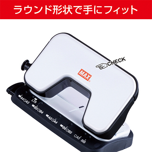 たぬき 希少 たのめーる】マックス 中空刃 軽あけパンチ スクーバ 15枚穿孔 製本機・製本アクセサリ