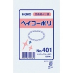 シモジマ　ＨＥＩＫＯ　ポリ規格袋　ヘイコーポリ　Ｎｏ．４０１　紐なし　００６６１７１００　１袋（１００枚）