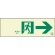 ユニット　通路誘導標識　非常口　右矢印　３１９－６５Ｂ　１枚1