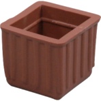 光　イス脚キャップ　茶角２１　ＢＥ－４－２１３　１個