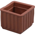 光　イス脚キャップ　茶角２４　ＢＥ－４－２４３　１個