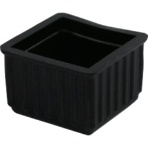 光　イス脚キャップ　黒角３１　ＢＥ－４－３１２　１個