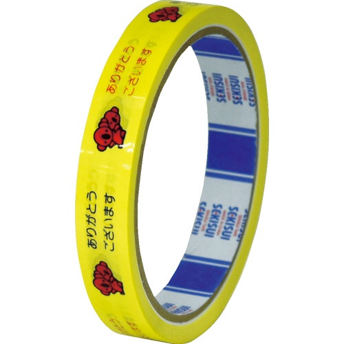 【１０巻単位でご注文ください】　積水化学工業　まいどテープ　１５ｍｍ×２５ｍ　黄　Ｃ５０Ｘ１２　１巻1