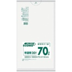 日本サニパック エコノプラス薄手タイプ半透明70L E-70 1袋(20枚)
