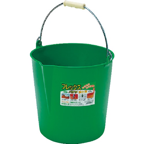田中工業　フレックスバケツ　１５Ｌ　グリーン　ＦＢ－１５Ｇ　１個1