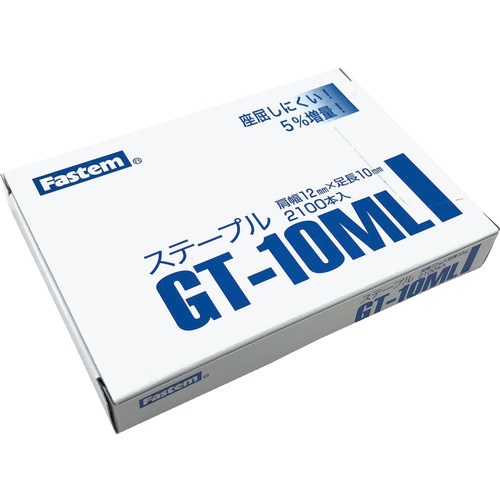 立川ピン製作所　ガンタッカ＆ハンマータッカ用ステ－プル　ＧＴ－１０ＭＬ　１箱（２１００本）1