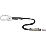 サンコー　タイタン　ＥＸＪ伸縮ストラップ式　タイプ１ランヤード　ブラック　シングル　（墜落制止用器具）　ＨＬ－ＥＢ　１本