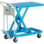 ＴＲＵＳＣＯ　ハンドリフター（足踏み油圧式）　１５０ｋｇ　テーブル寸法４００×７２０ｍｍ　ブルー　ＨＬＦＡ－Ｓ１５０Ｂ　１台