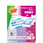 ３Ｍ　スコッチ・ブライト　マイクロファイバークロス　キッチン用　ＫＰＦ－１１　１袋（３枚）