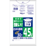 日本サニパック　Ｐ－５Ｒ　ペール用ゴミ袋　４５Ｌ　白半透明（０．０２）　Ｐ－５Ｒ－ＨＣＬ　１冊（３０枚）