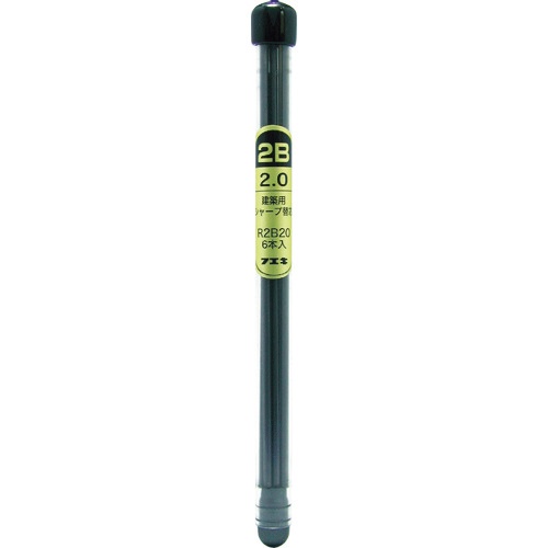 不易糊工業　建築用シャープペンシル２．０ｍｍ替芯　２Ｂ　Ｒ２Ｂ２０－Ｈ　１パック（６本）1