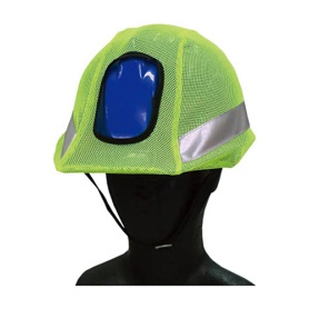 ミドリ安全　ＣＯＶＥＲＷＯＲＫ　反射・蛍光メッシュヘルメットカバー　蛍光グリーン　ＦＴ－ＧＳ－３０　１枚