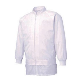 サンエス　男女共用混入だいきらい　長袖ジャケット　ＸＬ　ホワイト　ＦＸ７０９７１Ｒ－ＸＬ－Ｃ１１　１着