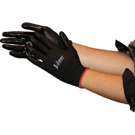 おたふく手袋　ニトリル背抜き手袋　ブラック　Ｍ　Ａ－３２－ＢＫ－Ｍ　１双