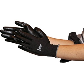 おたふく手袋　ニトリル背抜き手袋　ブラック　ＬＬ　Ａ－３２－ＢＫ－ＬＬ　１双