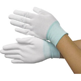 ブラストン　ＰＵ手の平コート　ポリエステルニット手袋　Ｍ　ＢＳＣ－ＳＭ１２０－Ｍ　１パック（１０双）