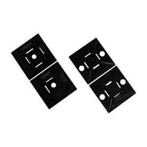 パンドウイット　マウントベース　アクリル系粘着テープ付き　耐候性黒　ＡＢＭＭ－ＡＴ－Ｃ０　１袋（１００個）1