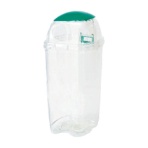 積水テクノ成型　透明エコダスター（本体・フタセット）　＃６０　ペットボトル用　グリーン　ＴＰＤ６Ｇ　１個