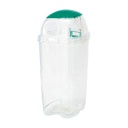 積水テクノ成型　透明エコダスター（本体・フタセット）　＃６０　ペットボトル用　グリーン　ＴＰＤ６Ｇ　１個