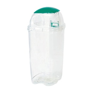 積水テクノ成型　透明エコダスター（本体・フタセット）　＃６０　ペットボトル用　グリーン　ＴＰＤ６Ｇ　１個1