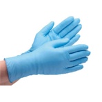 ミドリ安全　ニトリル使い捨て手袋　粉なし　青　ＳＳ　ＶＥＲＴＥ－７５０Ｋ－ＳＳ　１箱（１００枚）