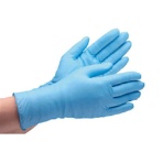ミドリ安全　ニトリル使い捨て手袋　粉なし　青　Ｓ　ＶＥＲＴＥ－７５０Ｋ－Ｓ　１箱（１００枚）