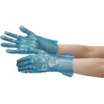 ミドリ安全　ポリエチレン使い捨て手袋　厚手　外エンボス　青　Ｓ　ＶＥＲＴＥ－５６６Ｎ－Ｓ　１箱（２００枚）