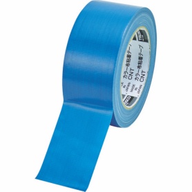 ＴＲＵＳＣＯ　カラー布粘着テープ　幅５０ｍｍ×長さ２５ｍ　ブルー　ＣＮＴ－５０２５－Ｂ　１巻