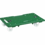 TRUSCO マルチキャリー 連結くんミニ 435×282mm グリーン ナイロン車輪 MP-4328N-50 1台