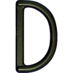 TRUSCO 樹脂製平ベルト用D環 38mm TDCNJ-38 1袋(5個)