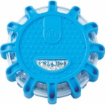 TRUSCO 電池式LED警告灯 青色 TLWL-B 1個