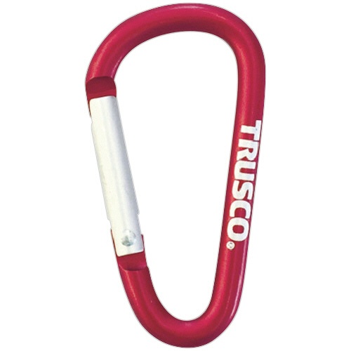 ＴＲＵＳＣＯ　カラビナ　線径５×５０ｍｍ　Ｄ型　レッド　ＴＫＮ５５０Ｒ　１個1