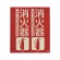 ＴＲＵＳＣＯ　消防標識　消火器　折り曲げタイプ　蓄光　２４０×２２０ｍｍ　ＴＦＥ－２４２２Ｃ　１枚1