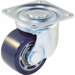 TRUSCO 低床式 重荷重用 自在 ウレタン車 50mm TYHSU-50 1個